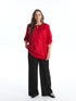 LC Waikiki Crew Neck Straight Women Blouse